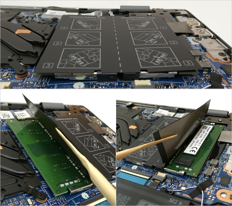 この通りメモリ・モジュールが搭載