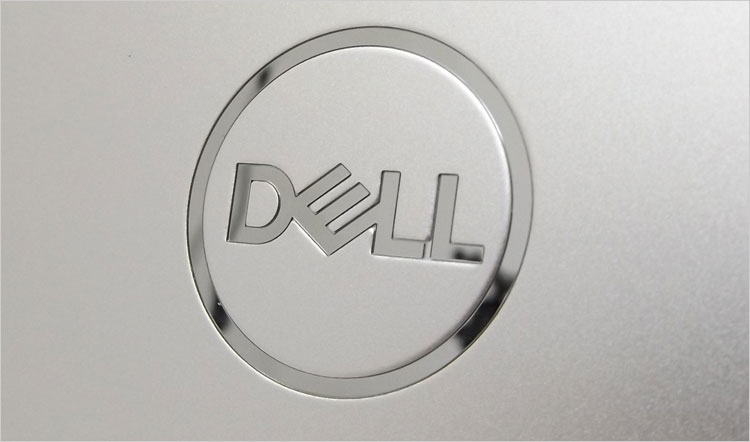 クローム調のDELLロゴが配置