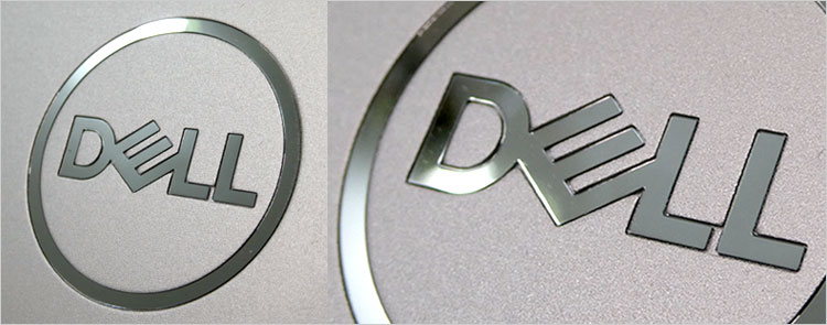 クローム調のDELLロゴが配置