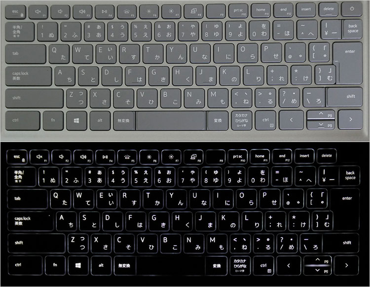 DELLキーボードとしては比較的大きめ