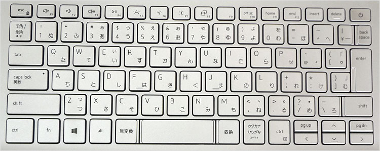 Inspiron 5490のキーボード