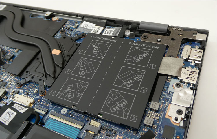 メモリスロット（DDR4-SO-DIMM）が2基