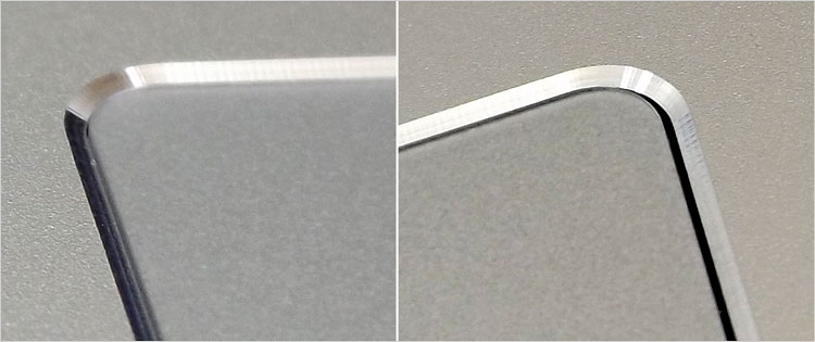 外周部にも「ダイヤモンドカット加工」