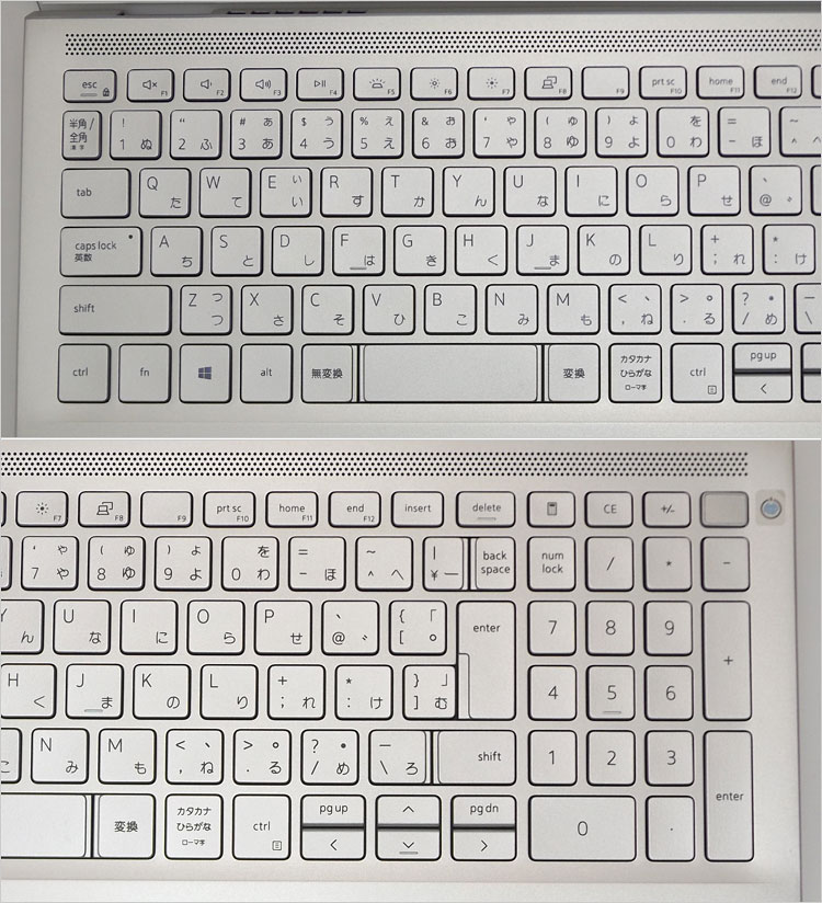 テンキーの上には電卓機能キー