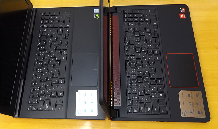 キーボードパーツが採用