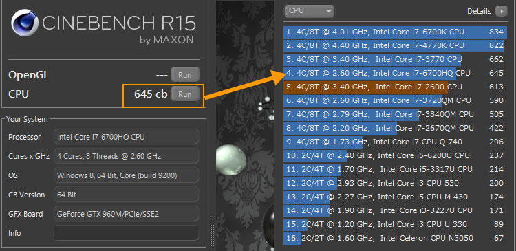 CINEBENCH R15