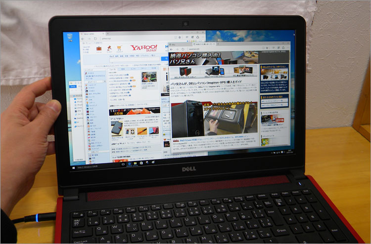 Inspiron 15（7559）本機に限った現状レポートで非光沢IPSディスプレイ！