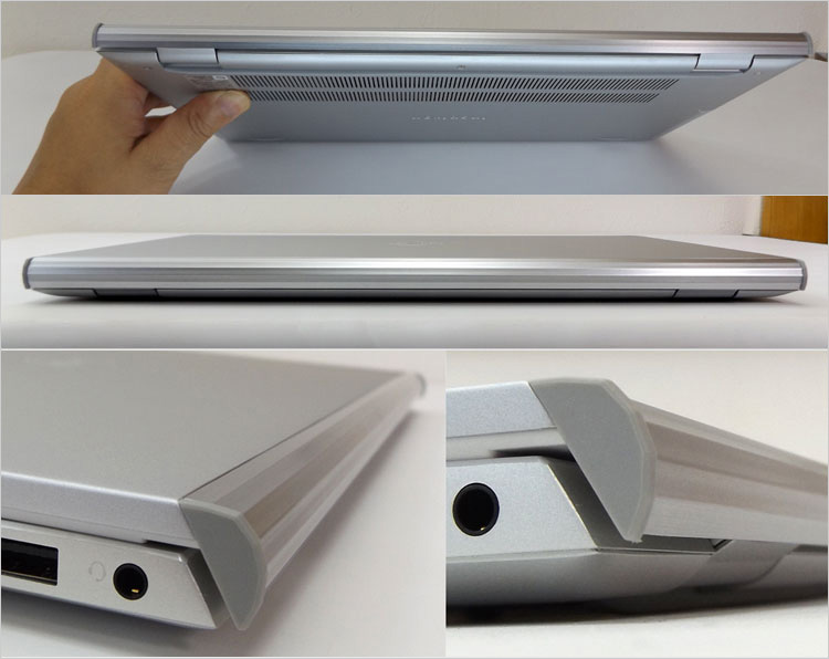 両サイドに軟性プラスチック（グレーカラー）