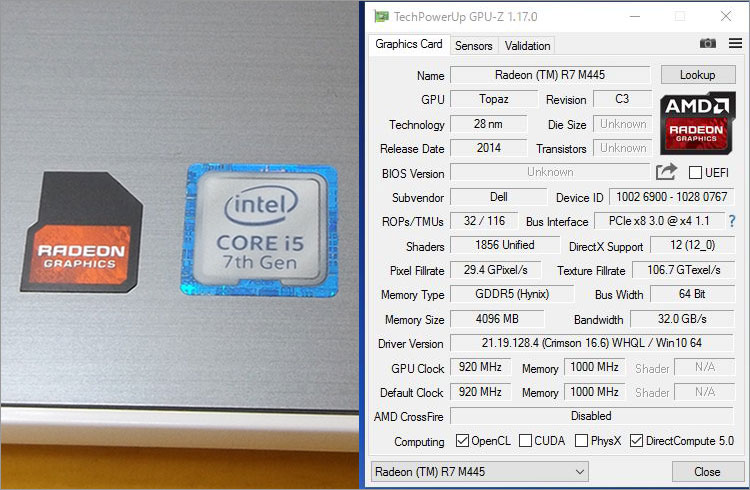 AMD Radeon R7 M445性能