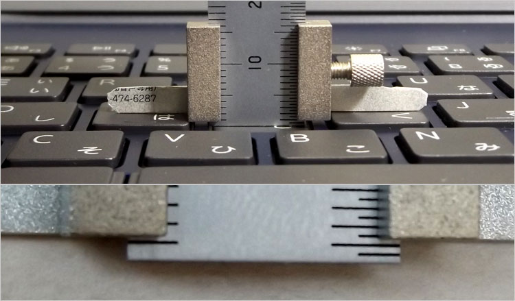 Inspiron 15（5593）のキーボードのキーストローク