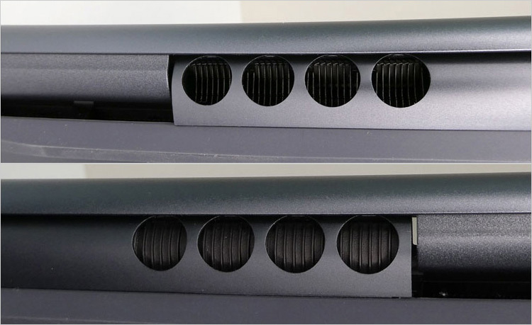 デュアルファンと3つのヒートパイプ