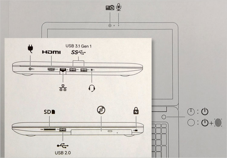 Inspiron 17 （3780）のクイックスタートガイド
