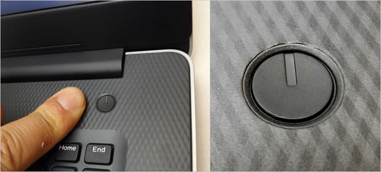 LED点灯もないエントリー的な電源ボタン