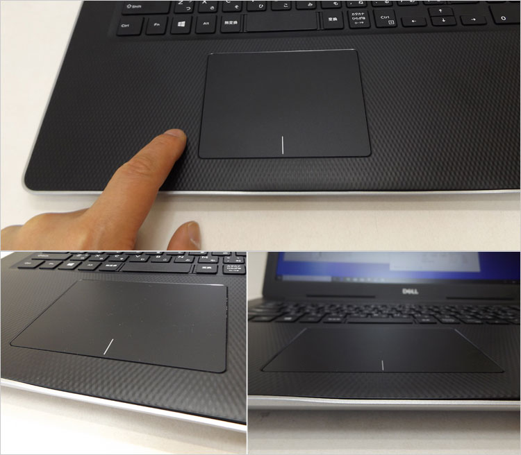 一体型のタッチパッド