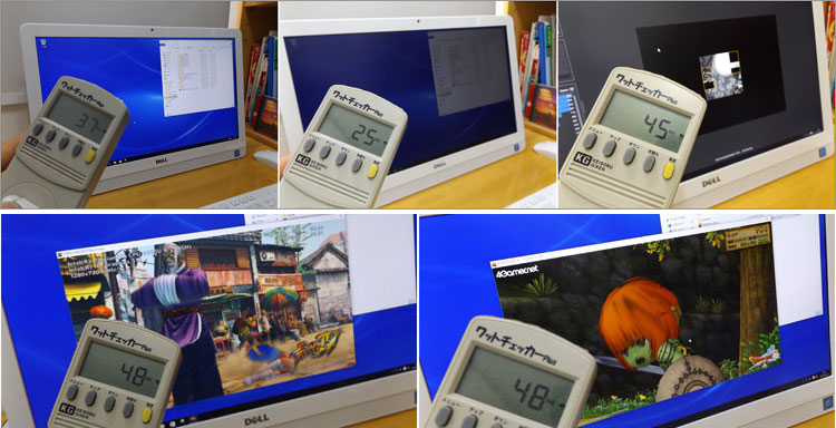 Inspiron 22（3263）消費電力