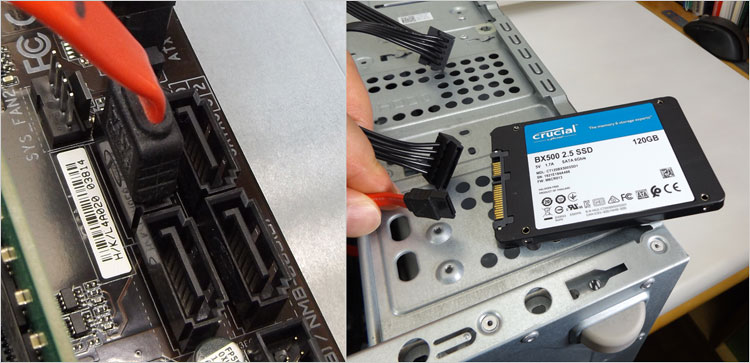 XPS 8900で使っていた2.5インチSSDを再利用