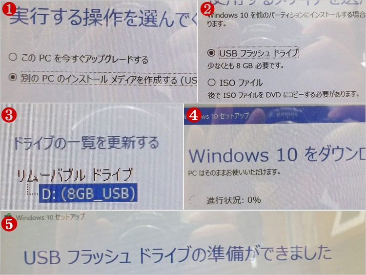 USBメモリ・インストーラを作る