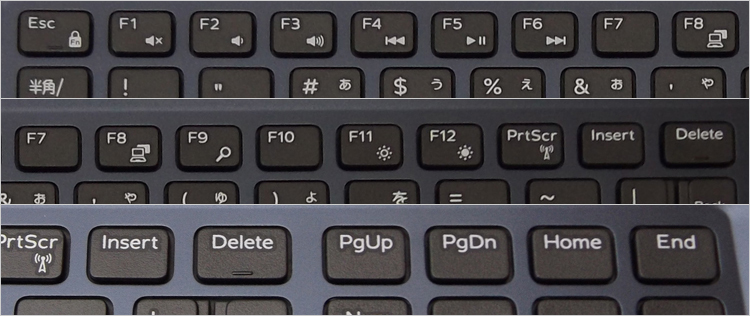 G7-15のファンクションキー