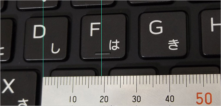 ほぼ19mmをキープ