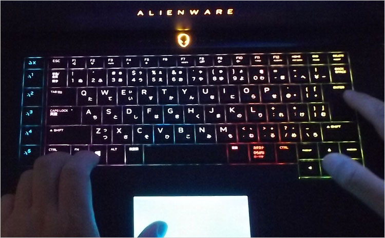 Alienware 15 R4 のキーボードパーツ 配列やledイルミネーション機能を調査