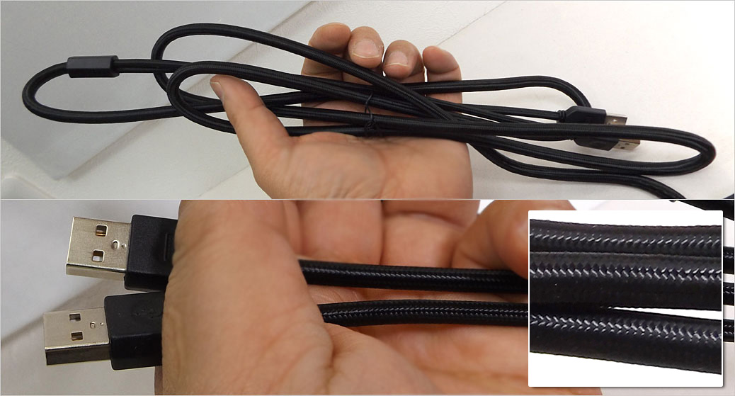 編組ナイロンケーブル