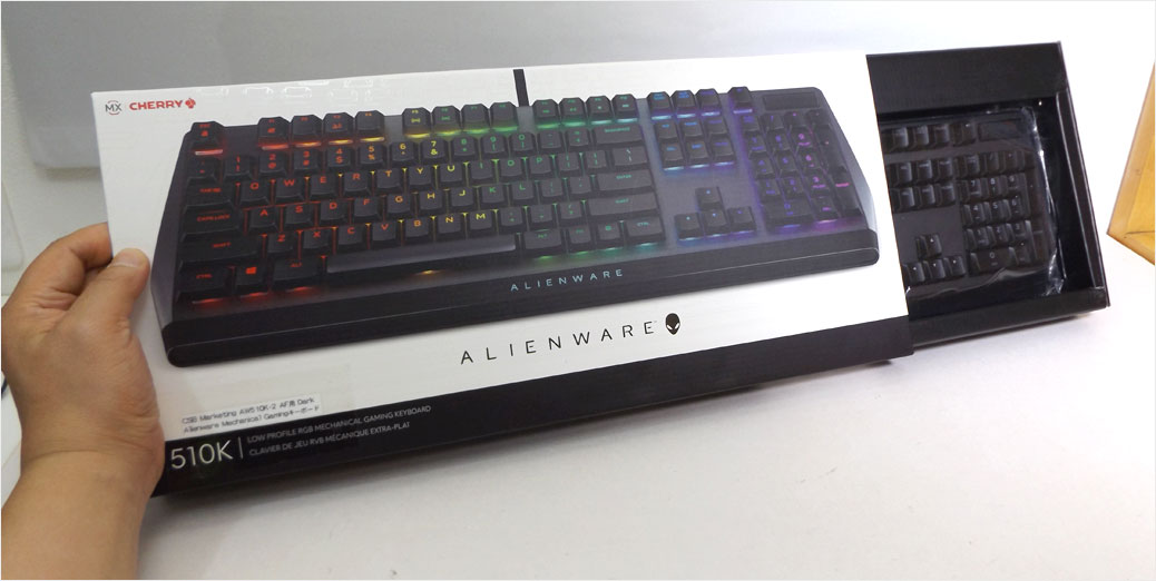 Alienwareキーボード Aw510k ダークサイドオブザムーン のレビュー