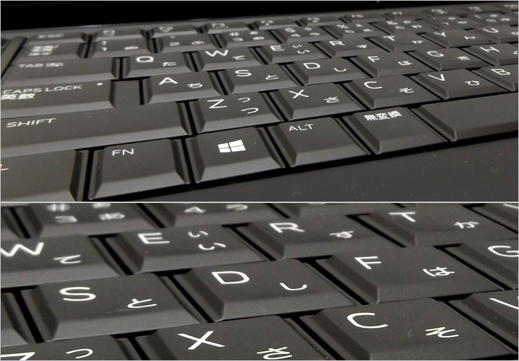 中央が少し窪んだ湾曲