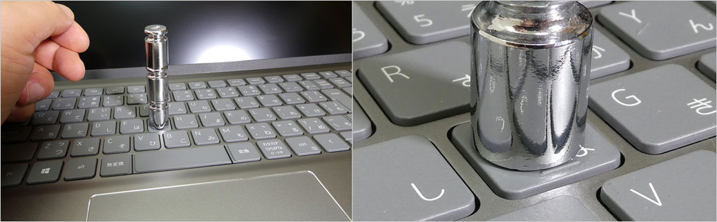 押下圧（キーの重さ：キー荷重）