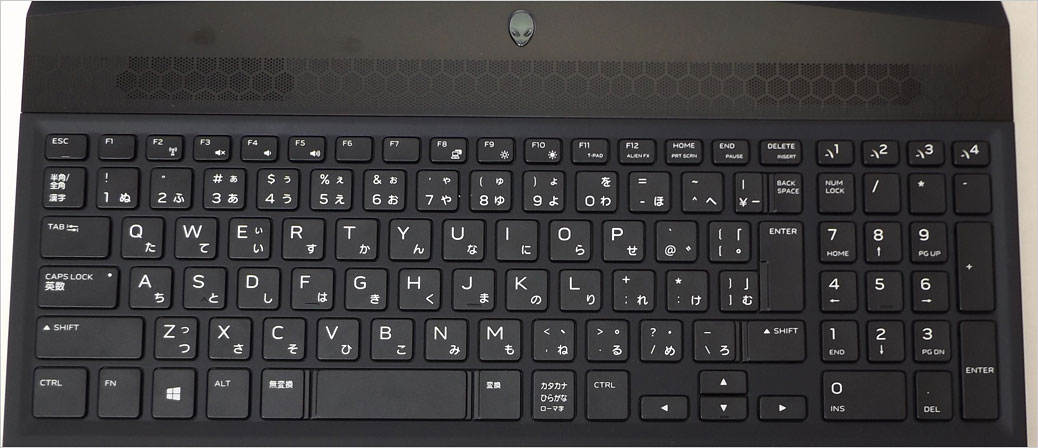 ALIENWARE M15-R1。CoffeeLake （H / HKシリーズ）