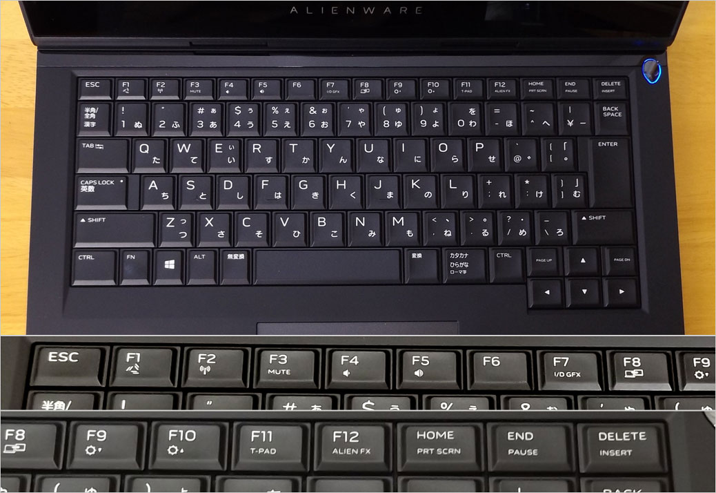 ALIENWARE 13（R3）。KabyLake （HQシリーズ）の13型ゲーミングノート