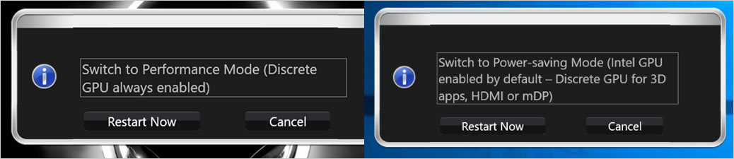 I/D GFXキーのPerfoemance Mode