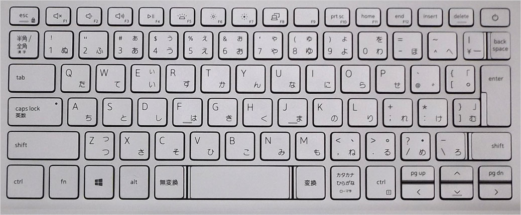 キーボード例：Inspiron 13 5000（5390）