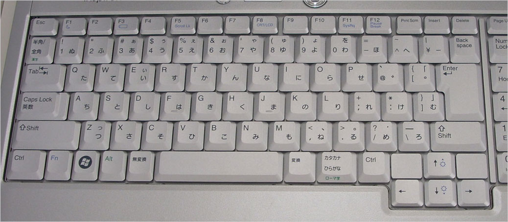 F8がCRT/LCDになっている