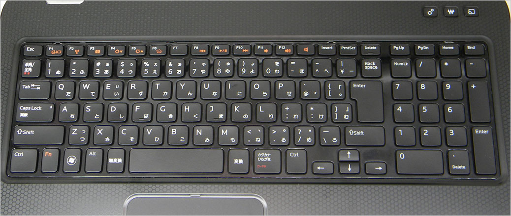 Inspiron 17R Special Edition （7720）も同じキーボード