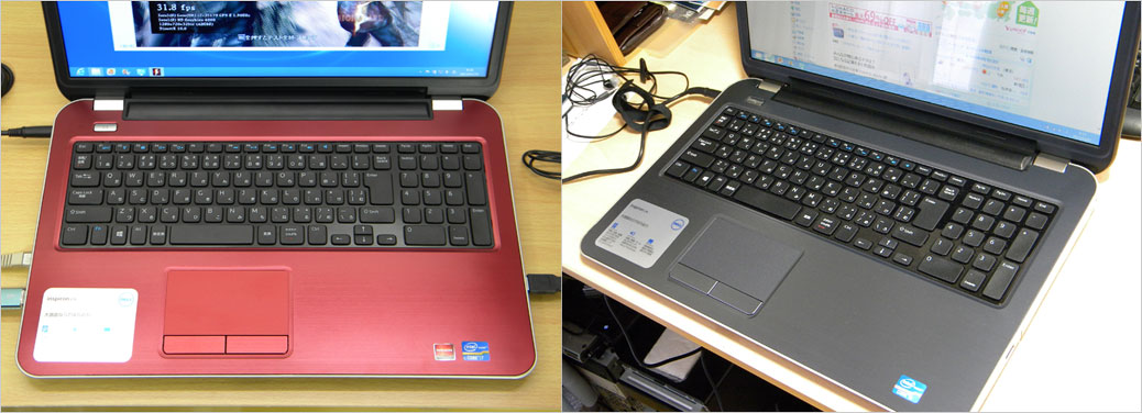 パームレストはレッドとダークシルバーの2パターン