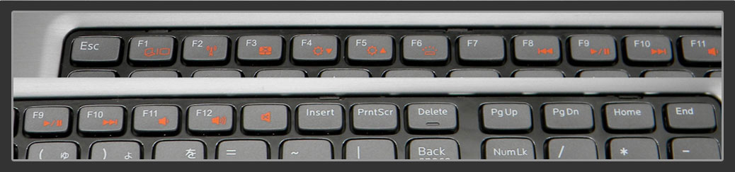 Fキーが優勢キー（プライマリ）