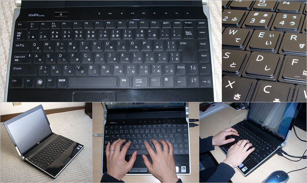 Studio XPS 13-1340（2009年3月論評）でも、このキーボードパーツ