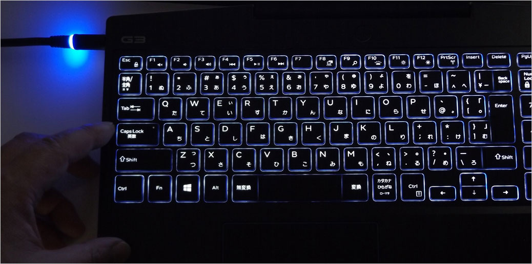 キーボード左側