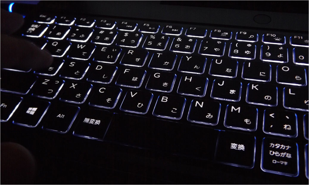 キーの縁もはっきり