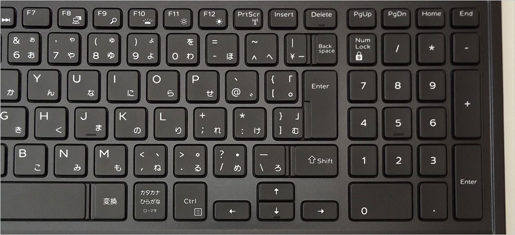 キートップの段差で隔離している加工