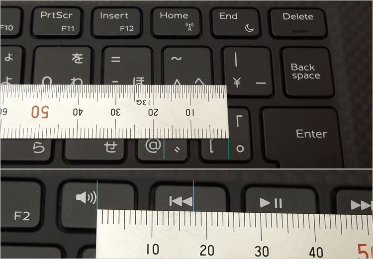 キーピッチを測ってみた