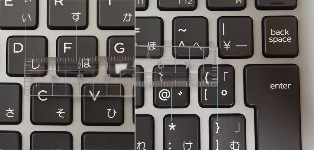 メインキーの幅が14.5～15mmくらい