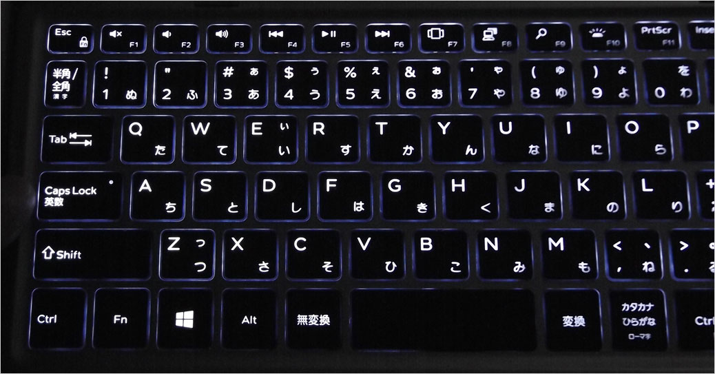 キーボード（左側アップ）