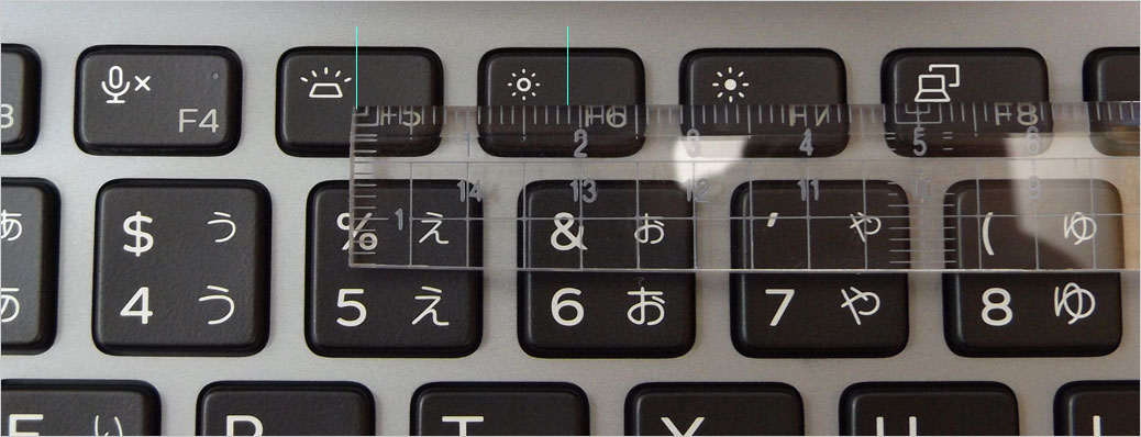 キーピッチは約19mmに近い