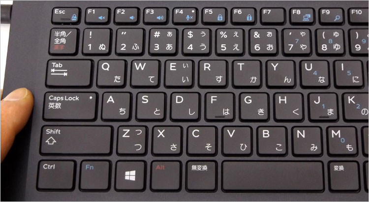 Latitude 7390のキーボード詳細写真