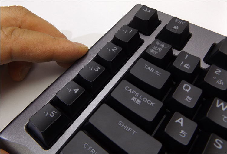 マクロキーを配置