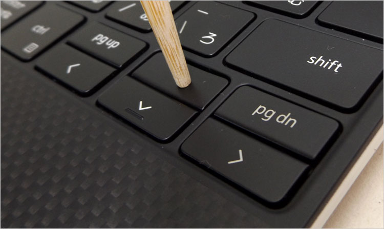 カーソルの「上キー」