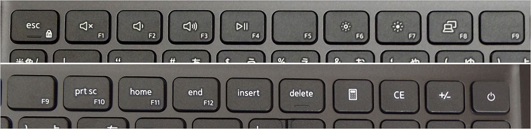 「Fn + Escキー」を押すと、その優先を切り替える