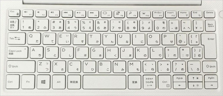 XPS 13（9380）で採用のキーボードパーツ