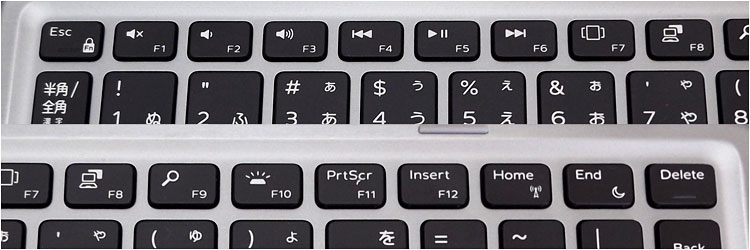 マルチメディアキー/設定キーが兼用